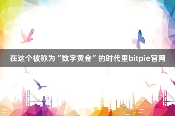 在这个被称为“数字黄金”的时代里bitpie官网