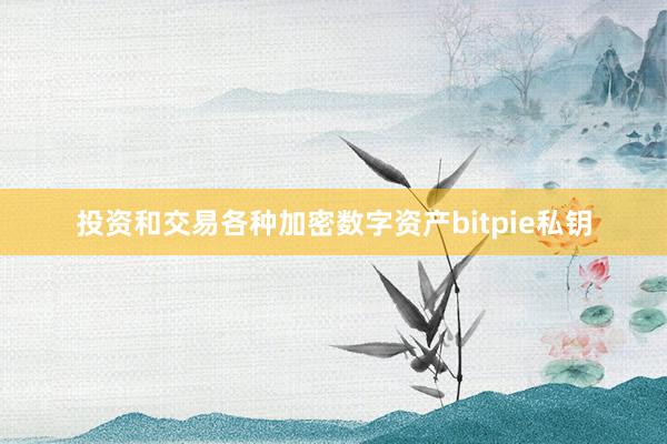 投资和交易各种加密数字资产bitpie私钥