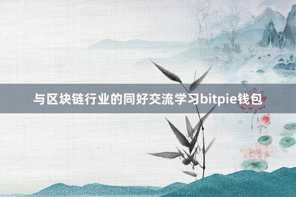 与区块链行业的同好交流学习bitpie钱包