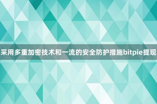 采用多重加密技术和一流的安全防护措施bitpie提现