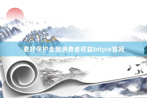 更好保护金融消费者权益bitpie官网