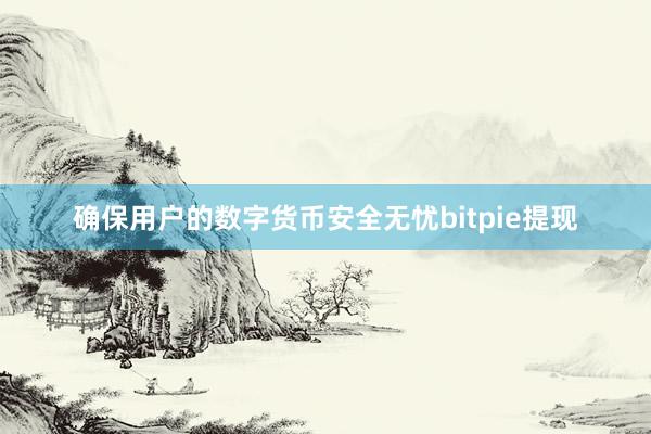 确保用户的数字货币安全无忧bitpie提现