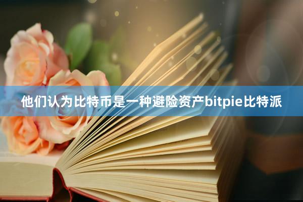 他们认为比特币是一种避险资产bitpie比特派