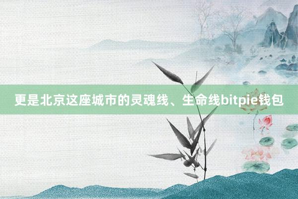 更是北京这座城市的灵魂线、生命线bitpie钱包