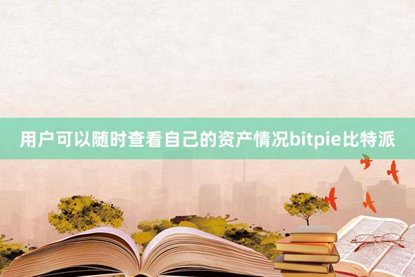 用户可以随时查看自己的资产情况bitpie比特派