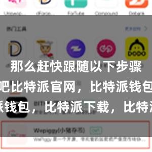 那么赶快跟随以下步骤进行下载吧比特派官网，比特派钱包，比特派下载，比特派冷钱包