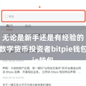 无论是新手还是有经验的数字货币投资者bitpie钱包