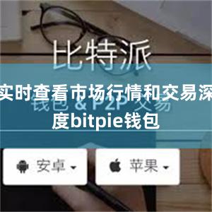 实时查看市场行情和交易深度bitpie钱包