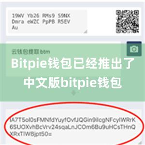 Bitpie钱包已经推出了中文版bitpie钱包