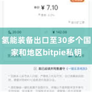 氢能装备出口至30多个国家和地区bitpie私钥