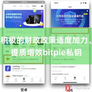 积极的财政政策适度加力、提质增效bitpie私钥